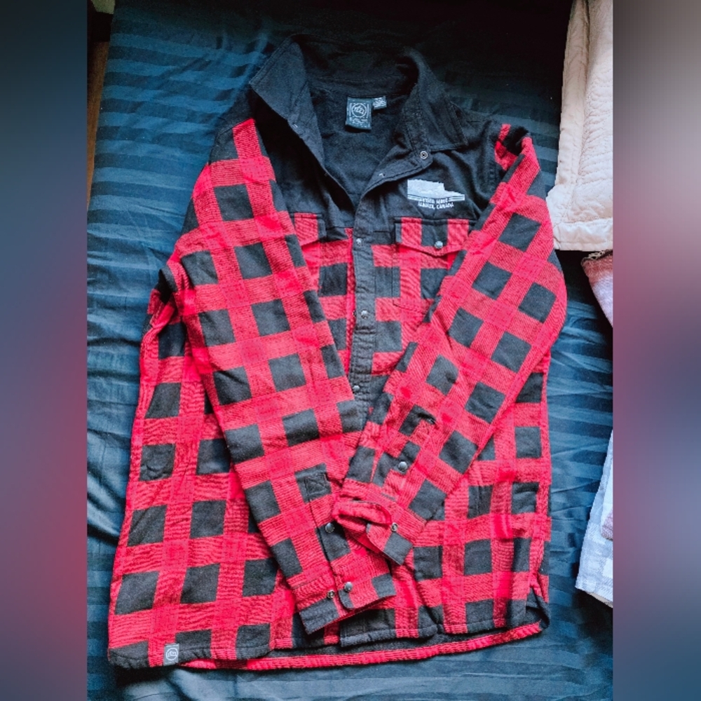 Storm Black and Red Work Jacket